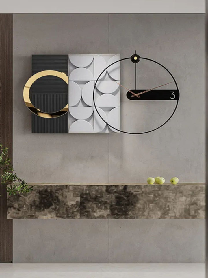Abstract shaped wall clock
