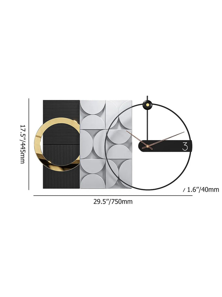 Abstract shaped wall clock