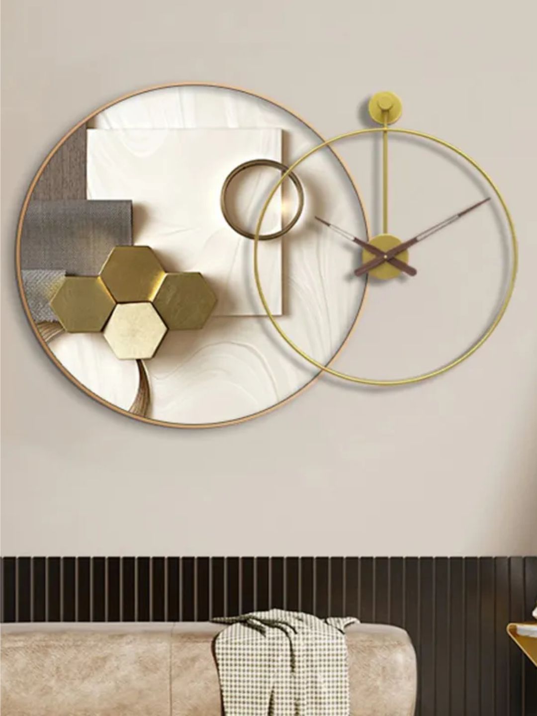 Abstract shaped wall clock