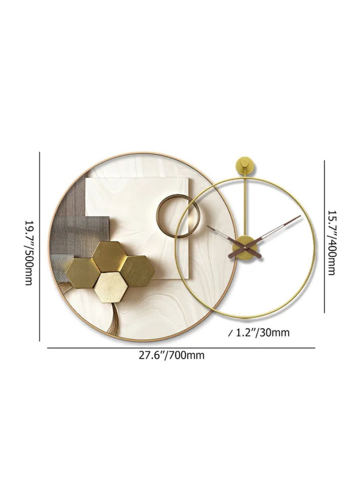 Abstract shaped wall clock