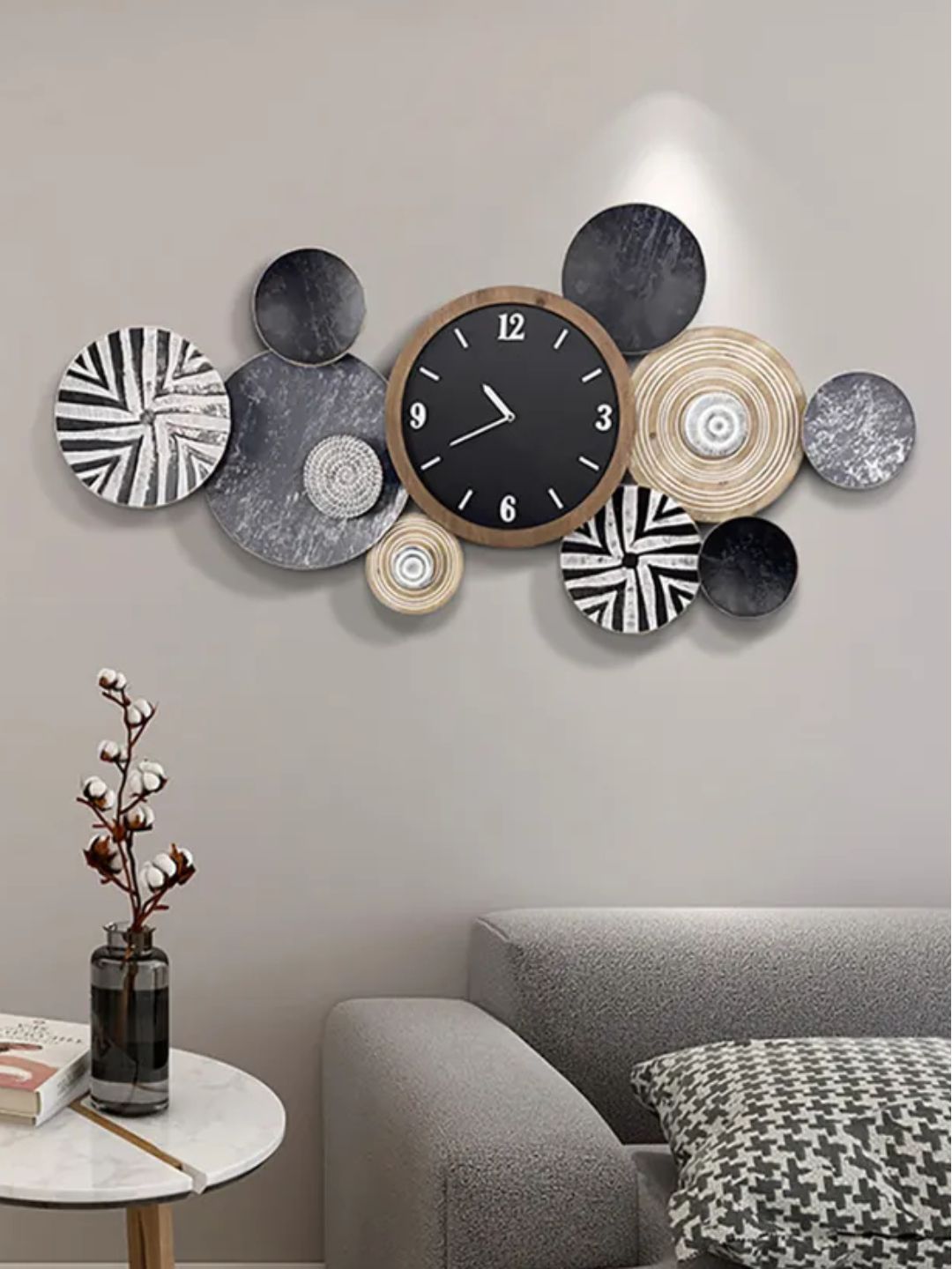 Abstract shaped wall clock