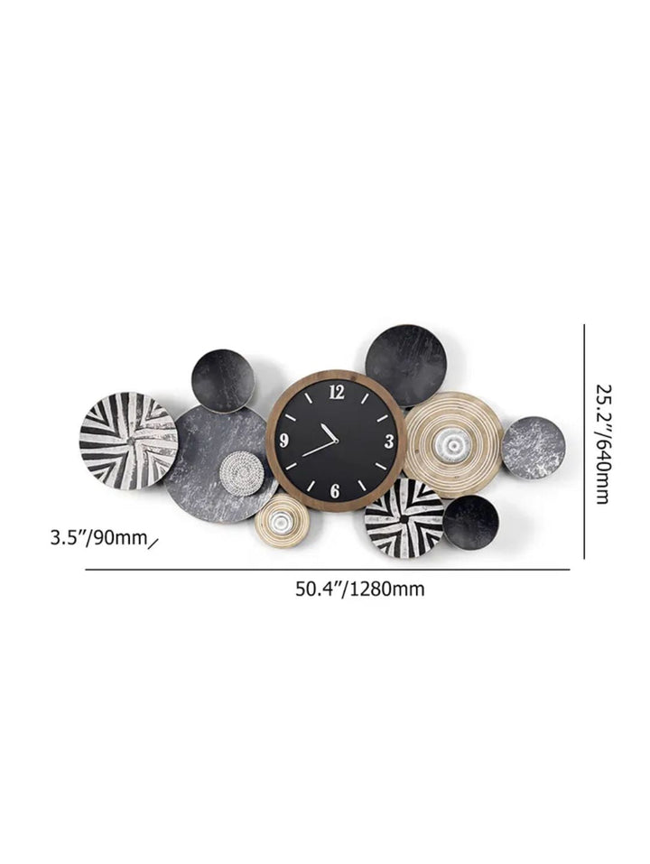 Abstract shaped wall clock