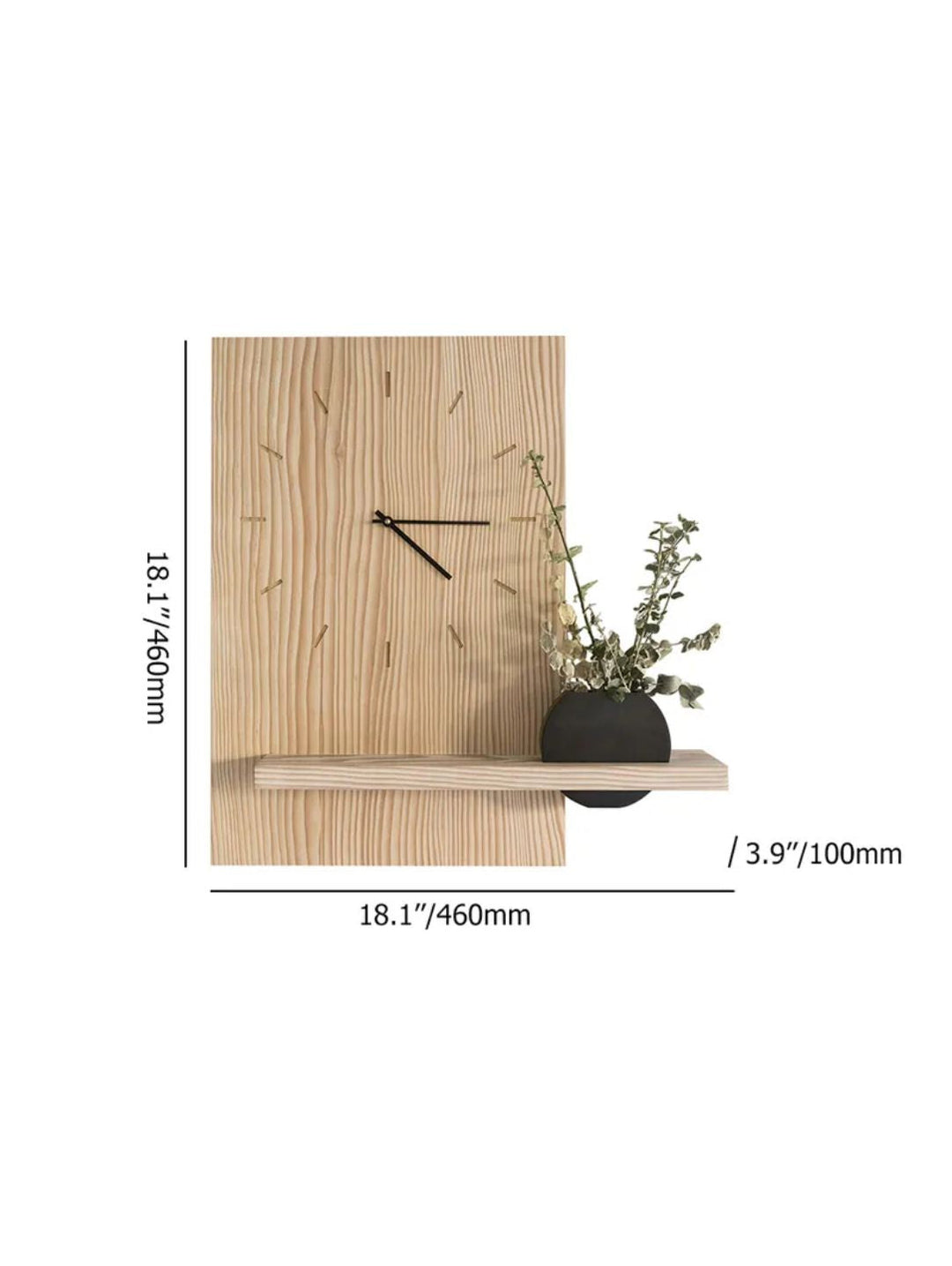 Abstract shaped wall clock