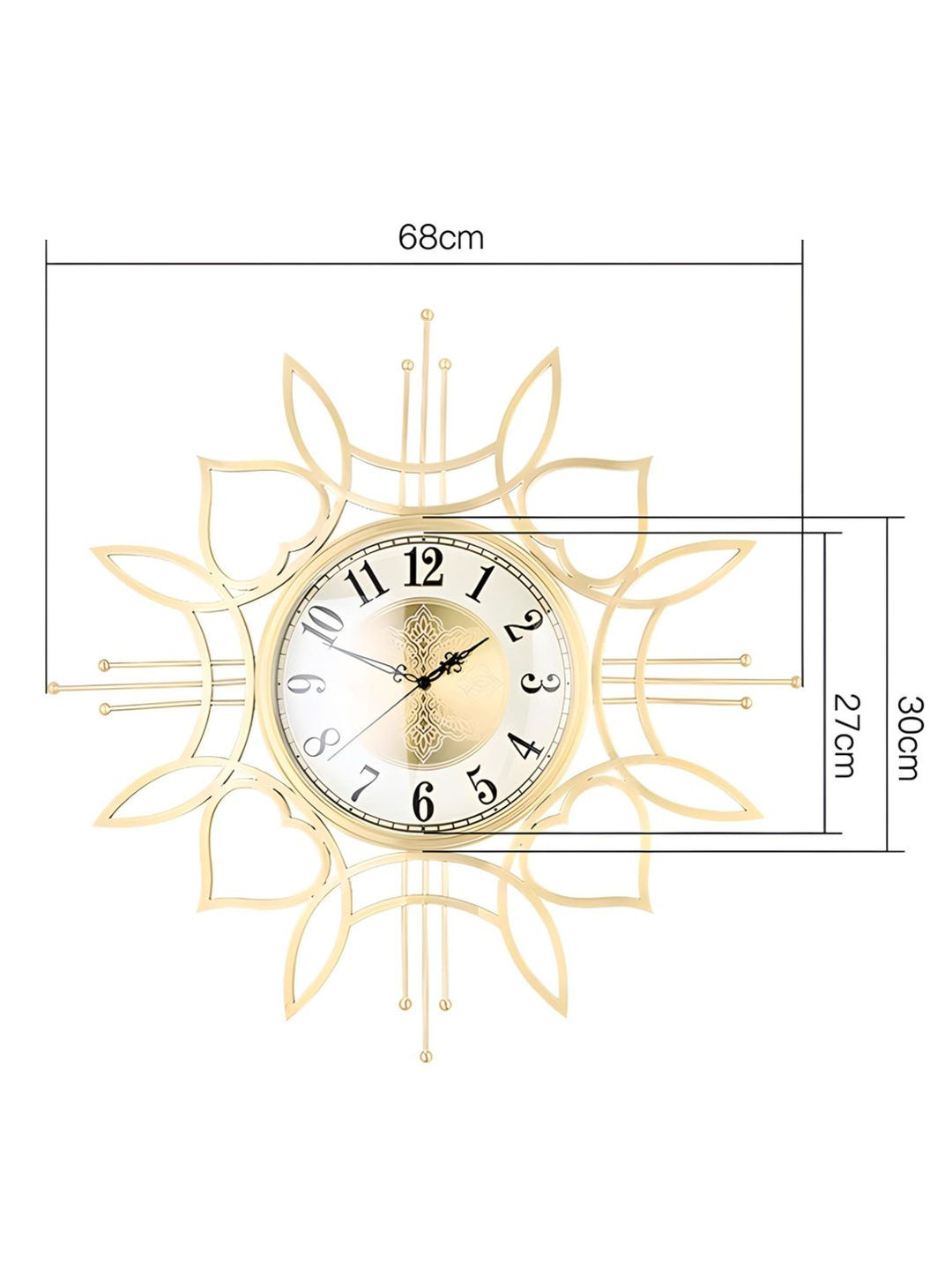 Abstract shaped wall clock