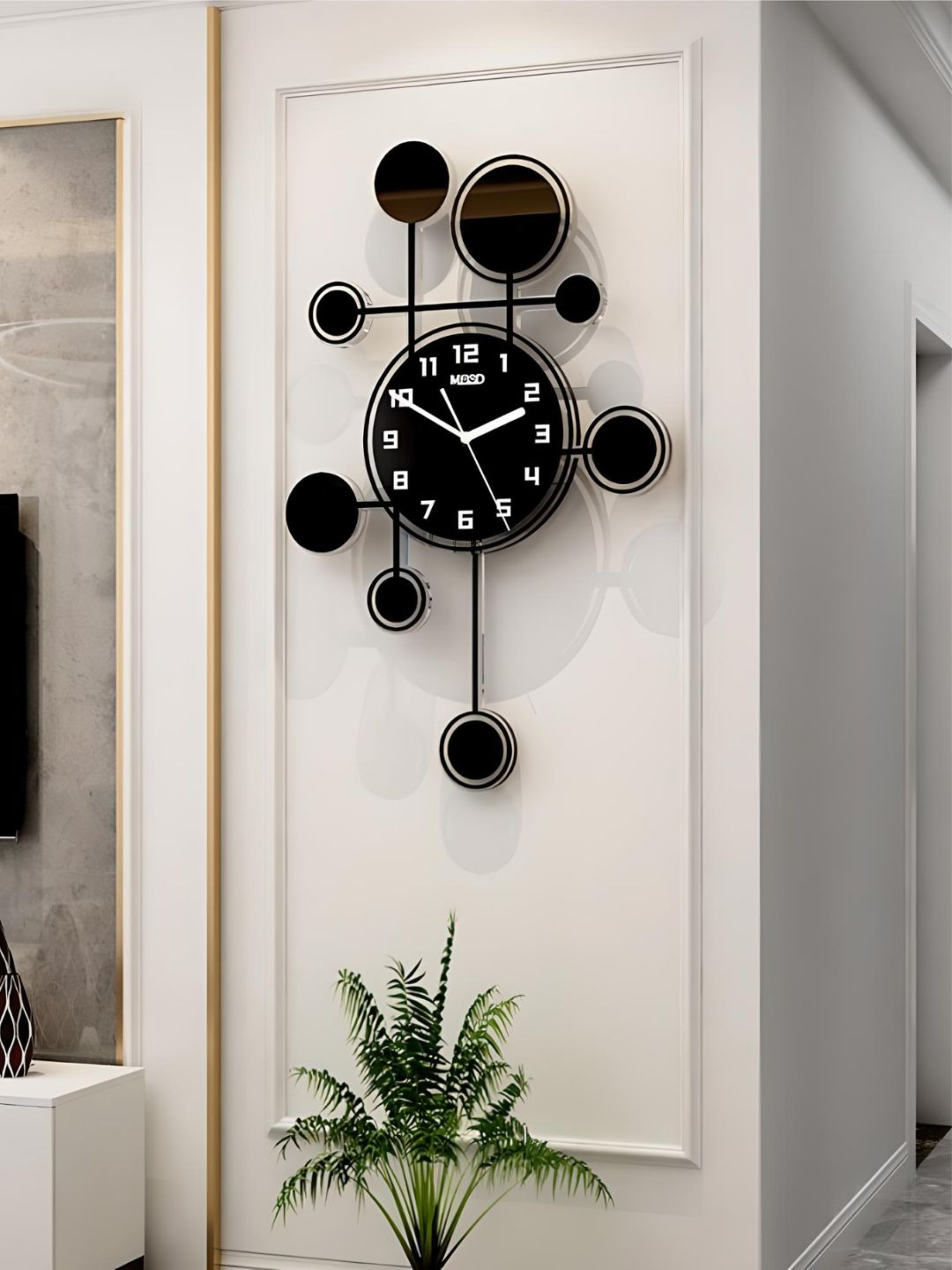 Abstract shaped wall clock