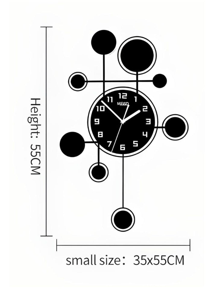 Abstract shaped wall clock