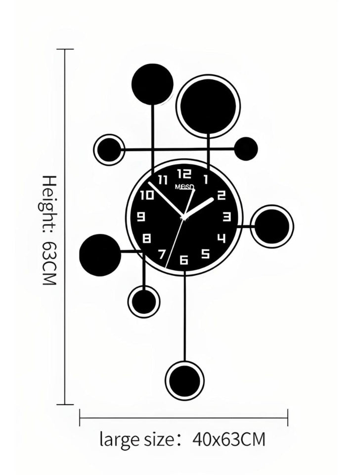 Abstract shaped wall clock