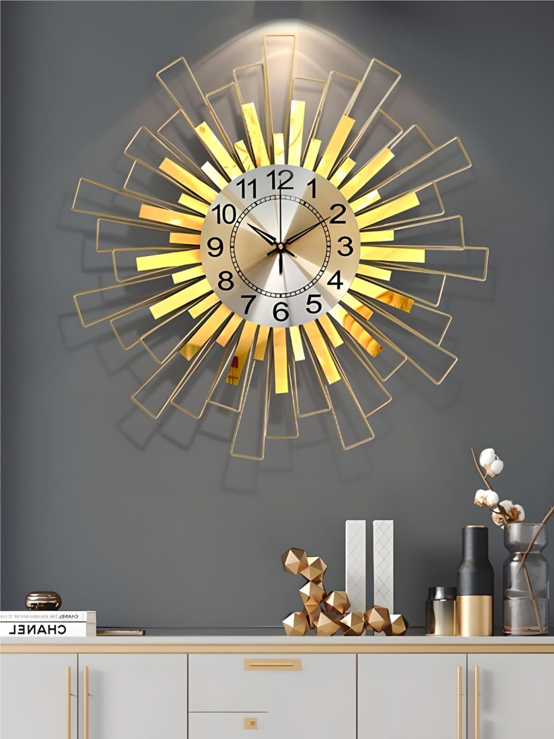 Abstract shaped wall clock