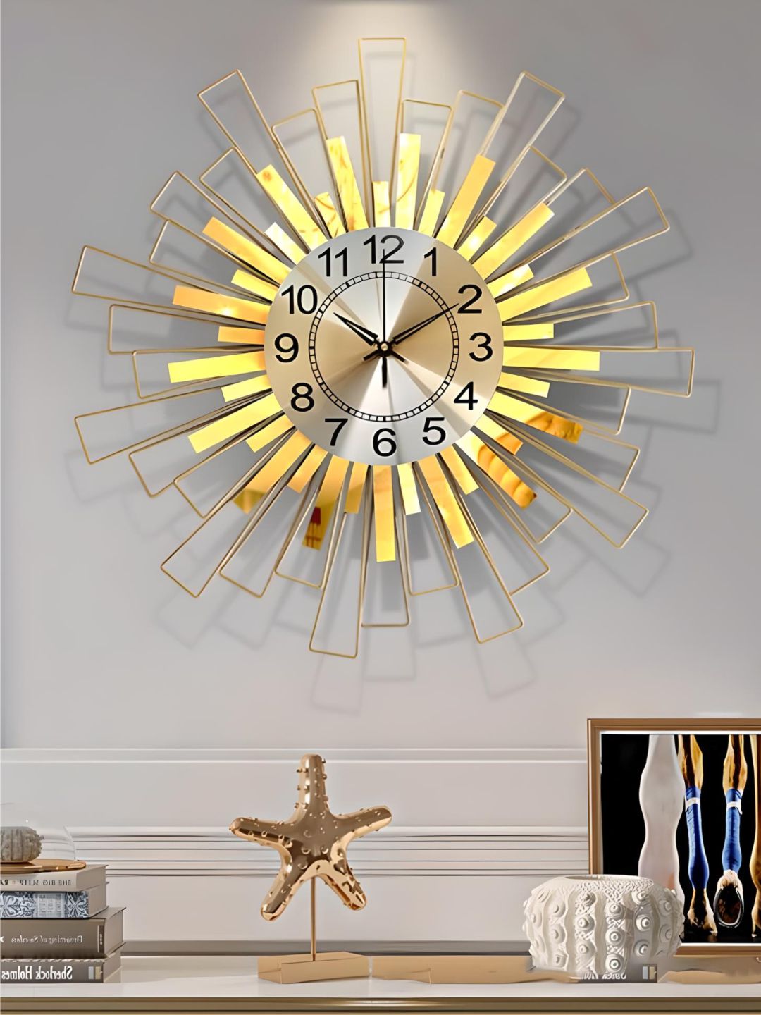 Abstract shaped wall clock