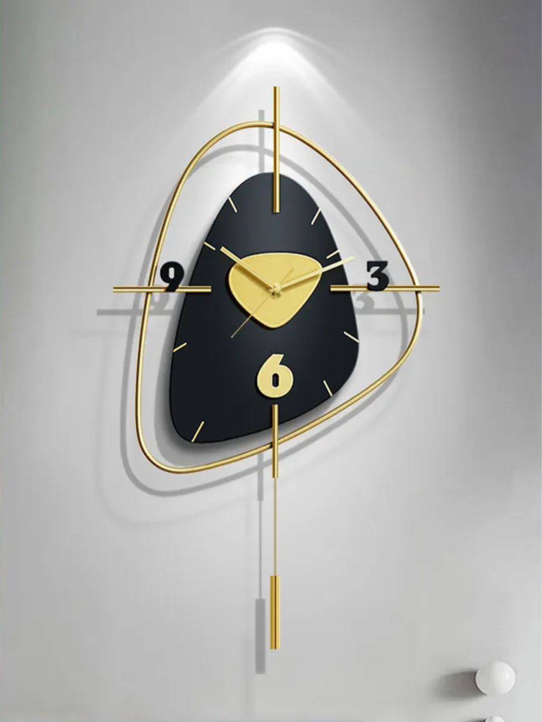 Abstract shaped wall clock