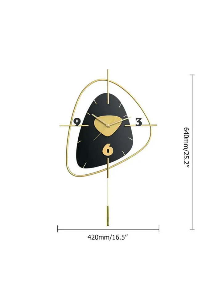 Abstract shaped wall clock