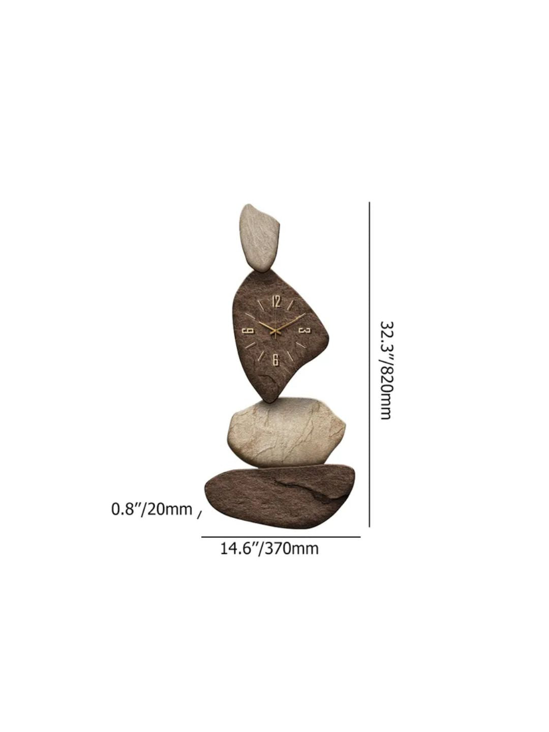 Abstract shaped wall clock
