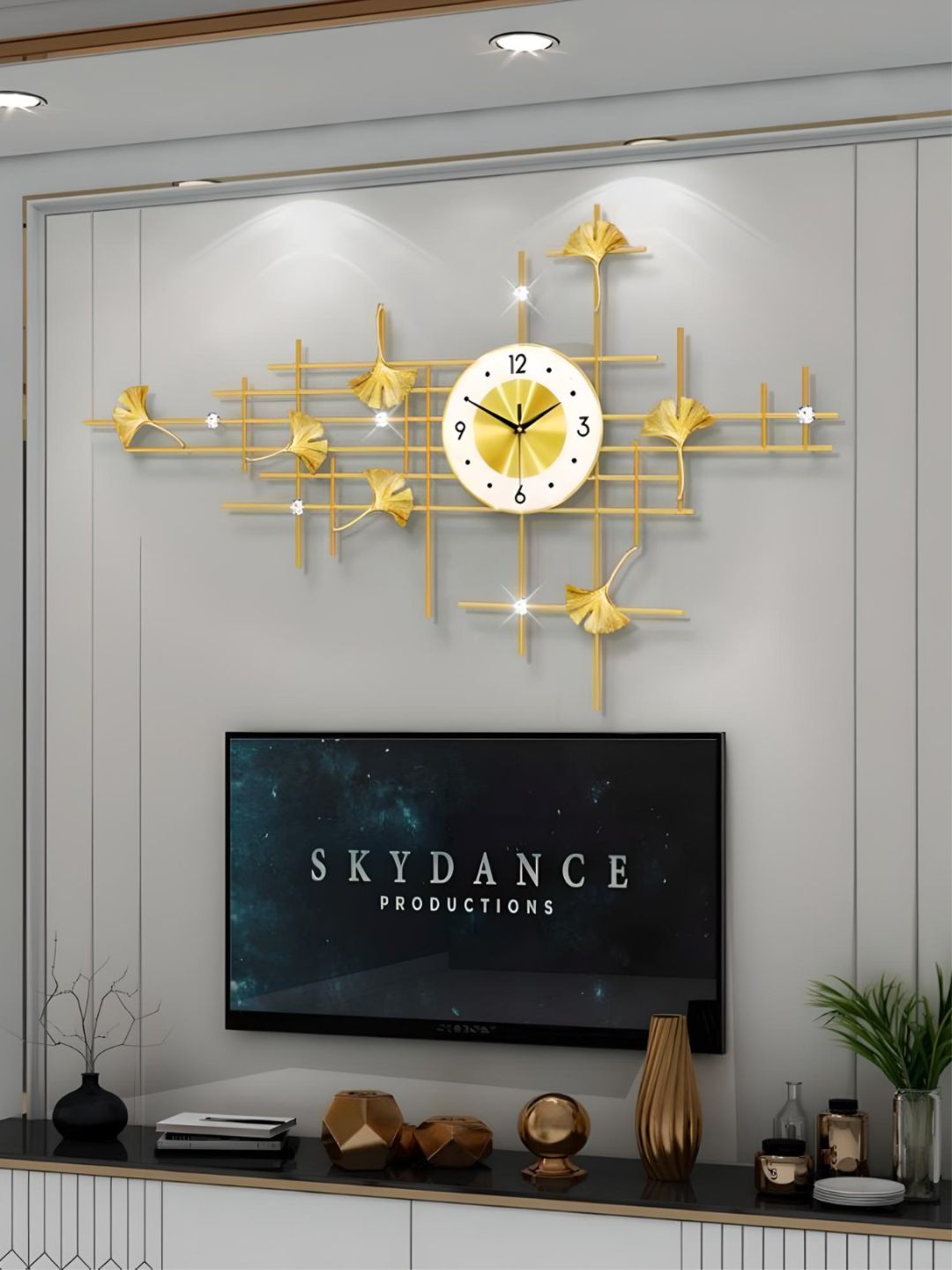 Abstract shaped wall clock