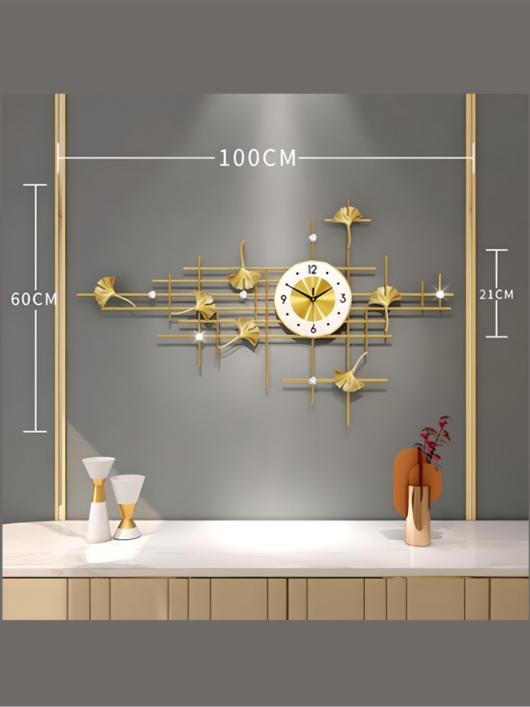 Abstract shaped wall clock