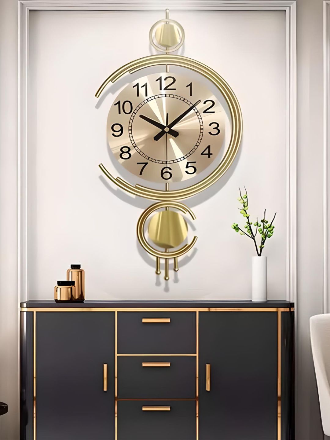 Abstract shaped wall clock