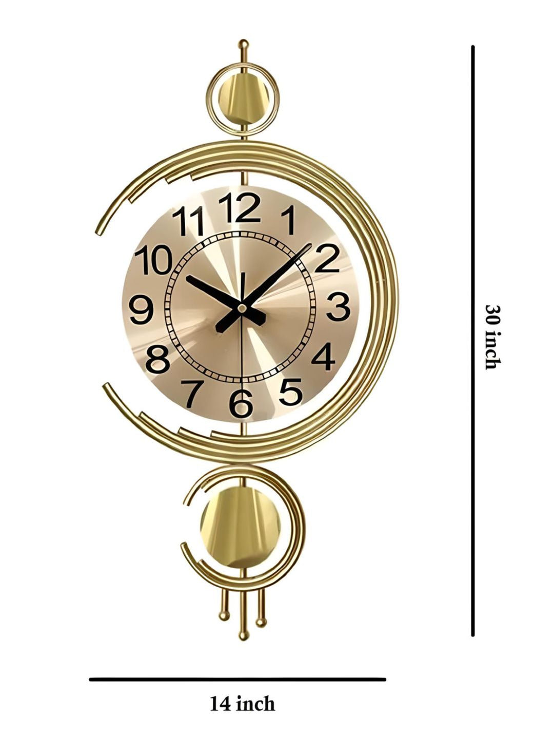 Abstract shaped wall clock