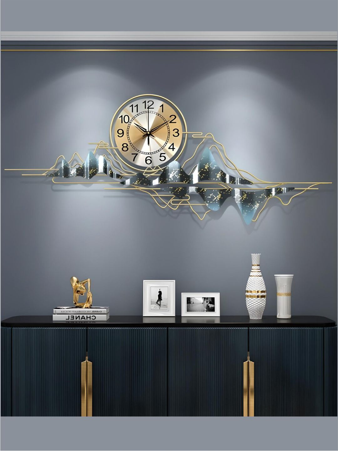 Abstract shaped wall clock