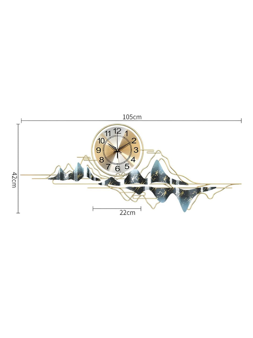 Abstract shaped wall clock