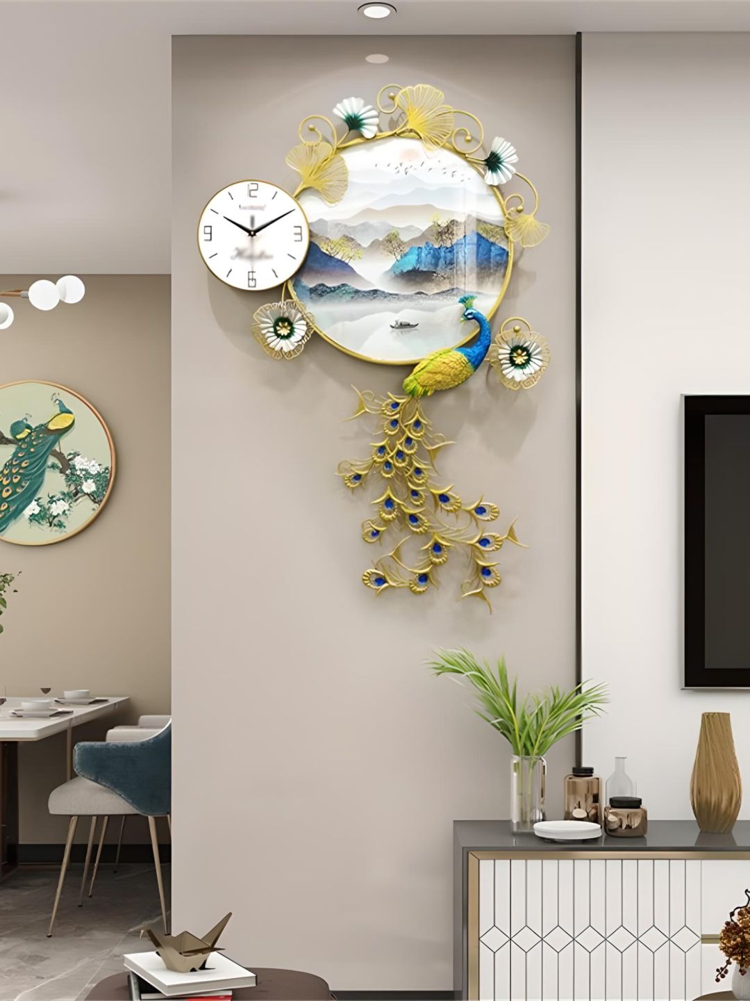 Abstract shaped wall clock
