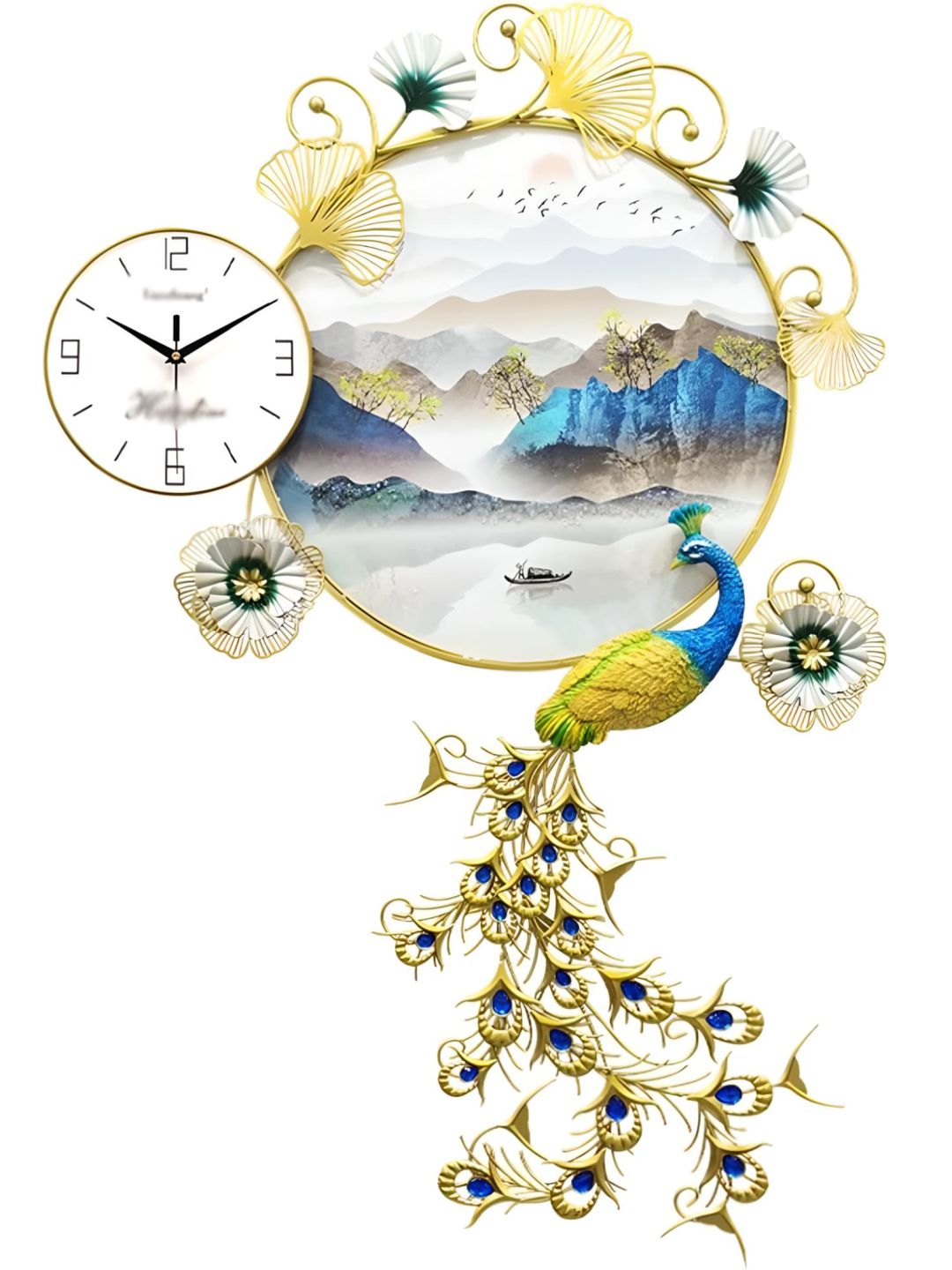 Abstract shaped wall clock