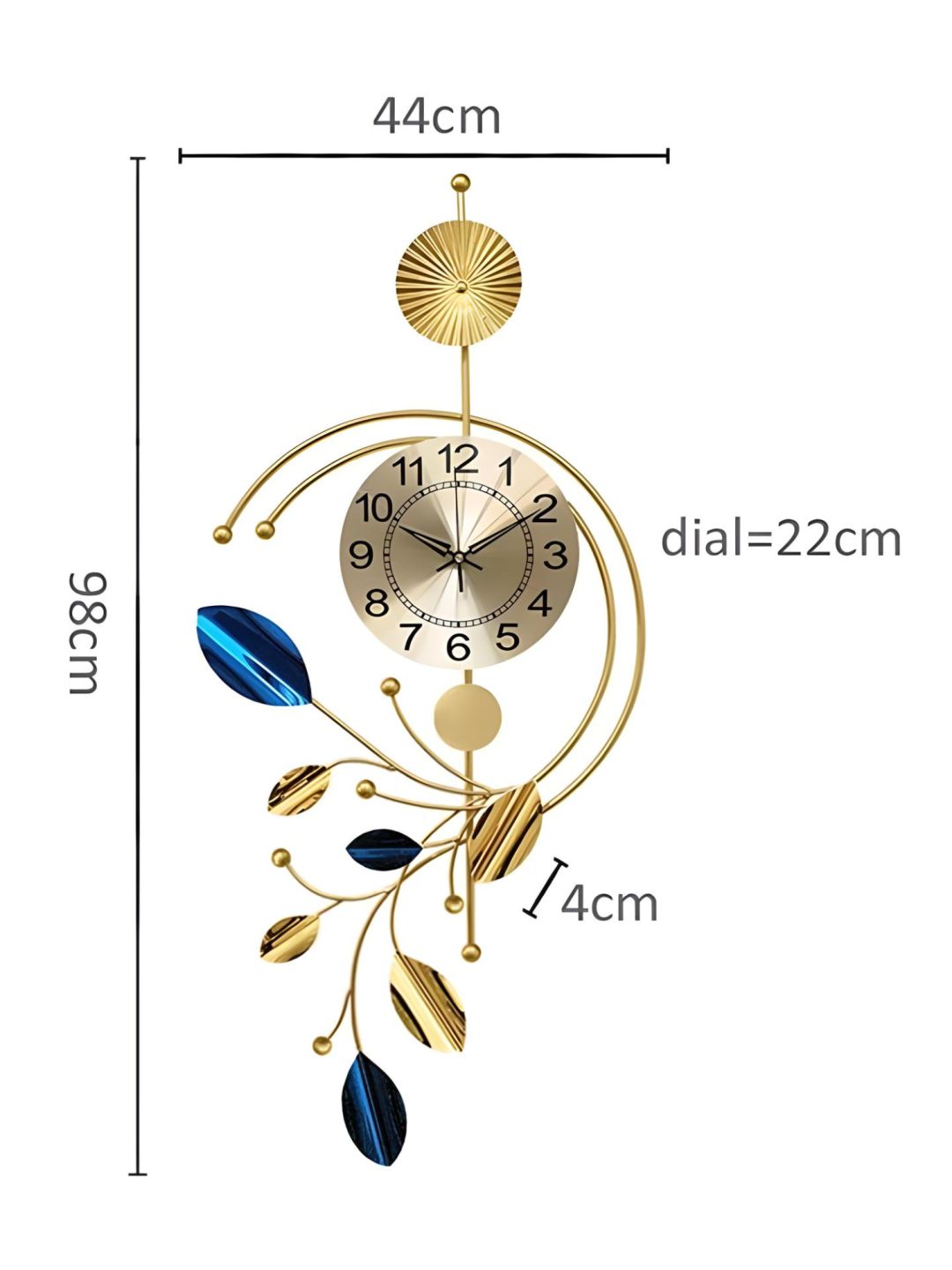 Abstract shaped wall clock