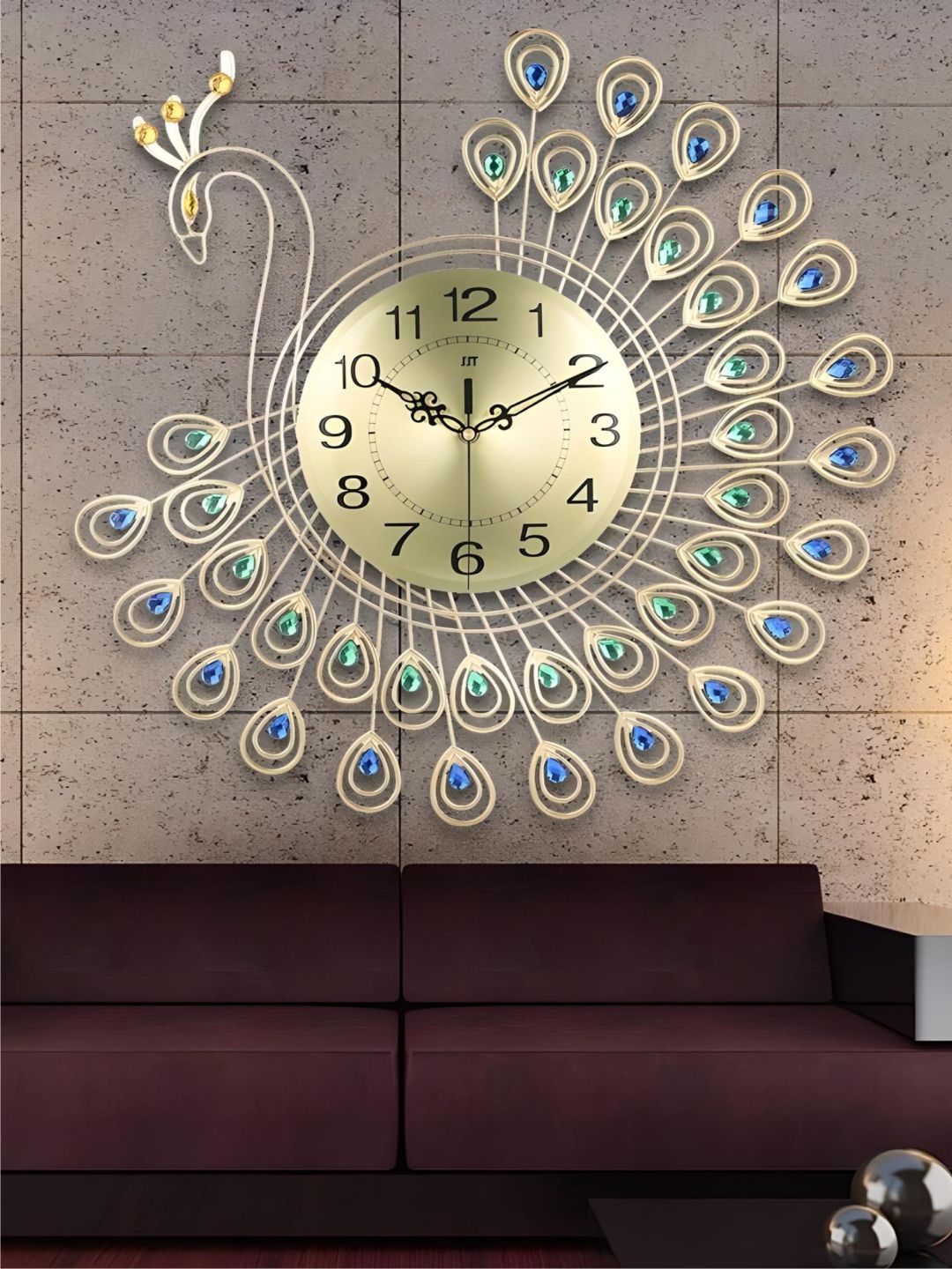 Abstract shaped wall clock