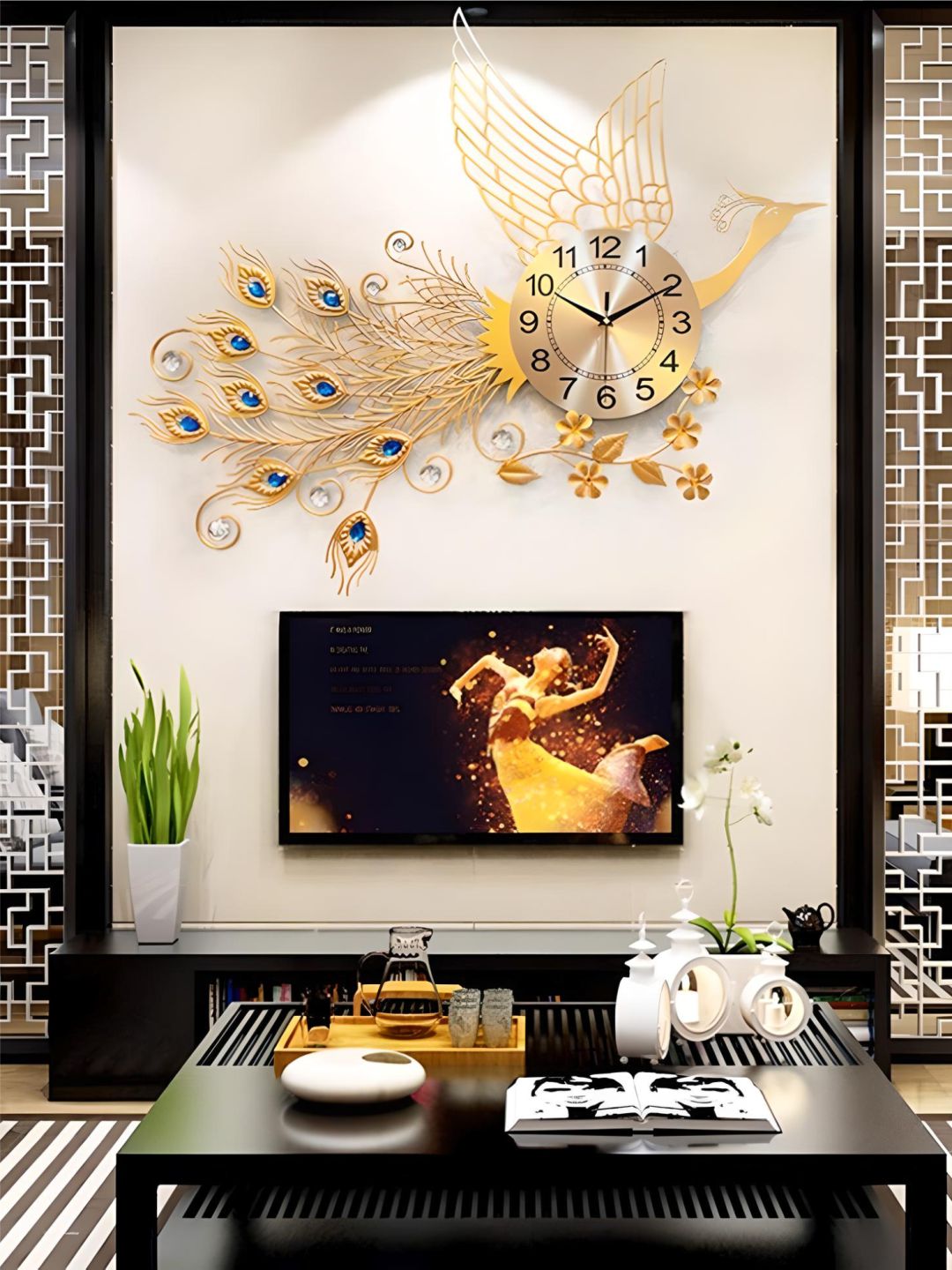 Abstract shaped wall clock