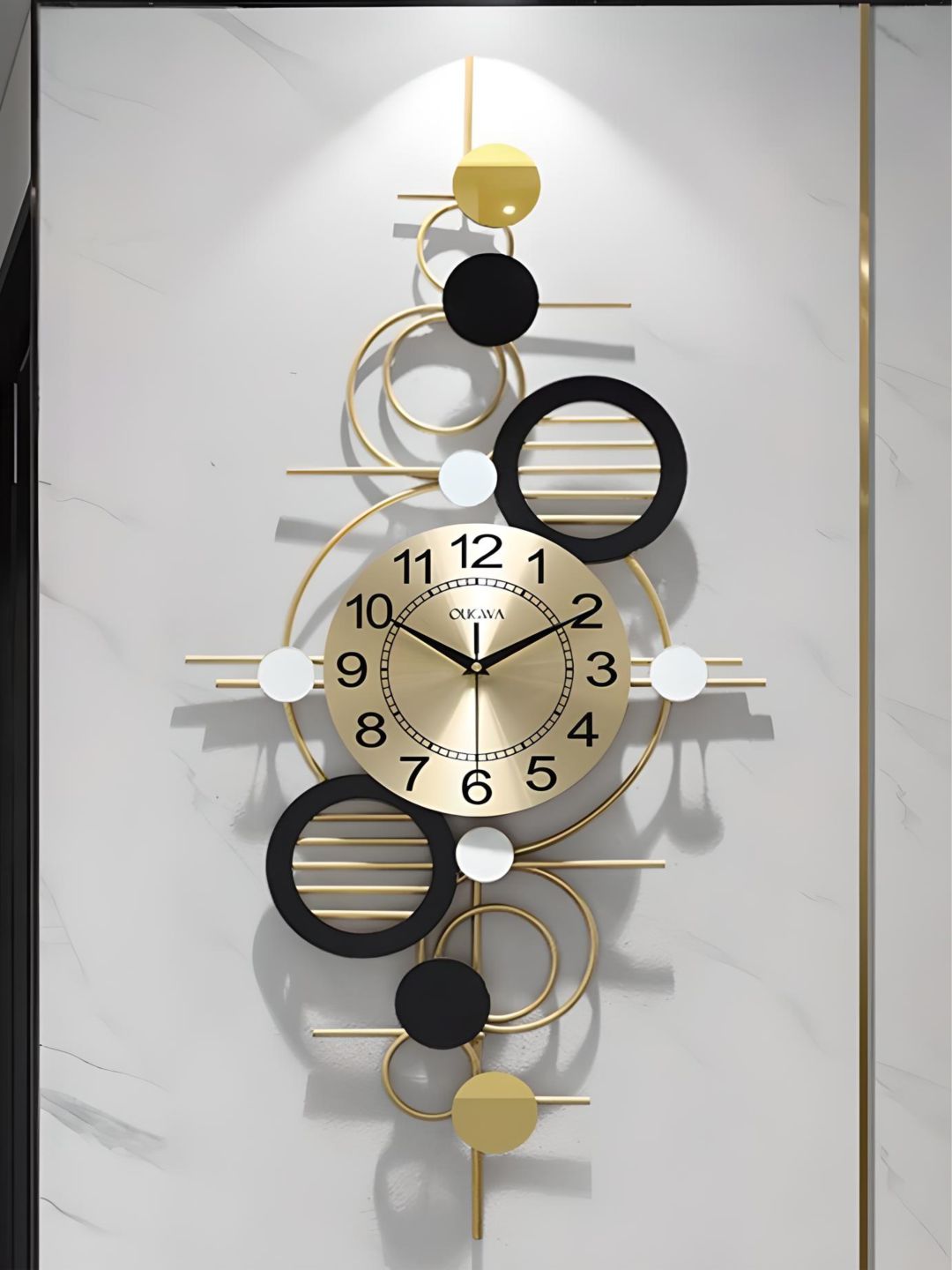 Abstract shaped wall clock