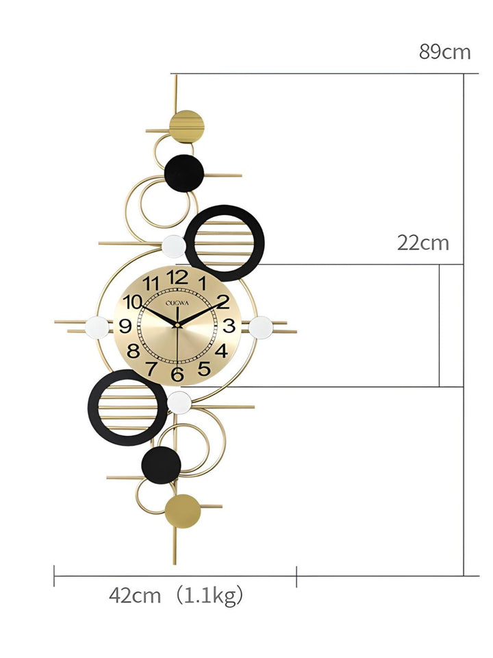 Abstract shaped wall clock