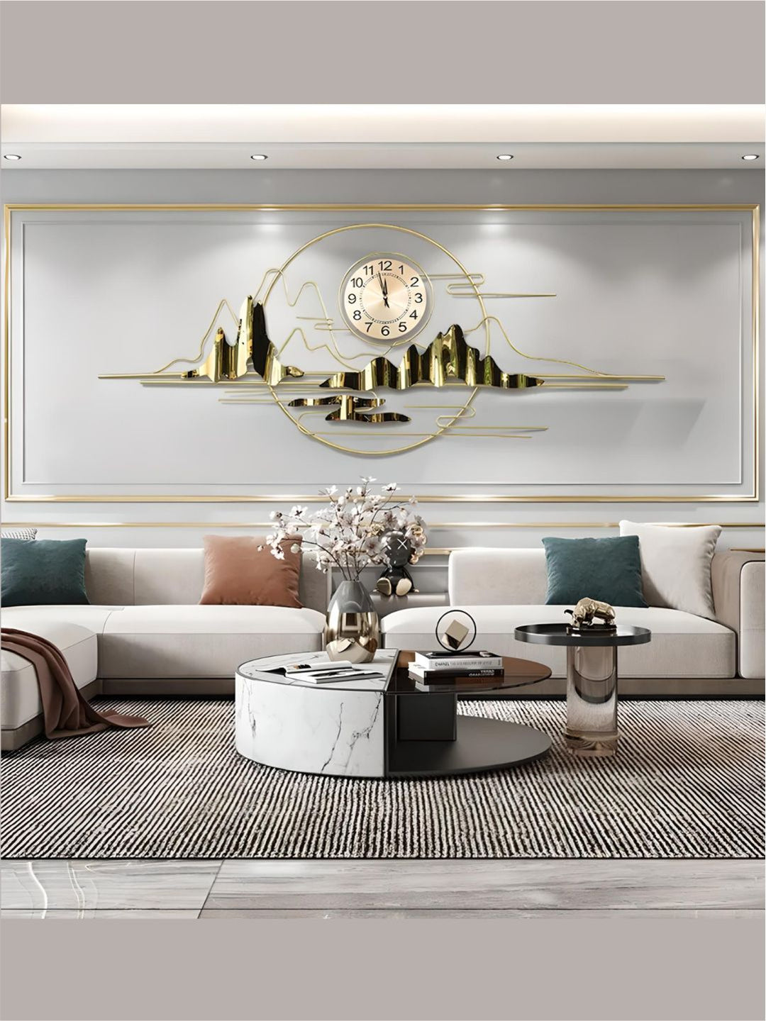 Abstract shaped wall clock