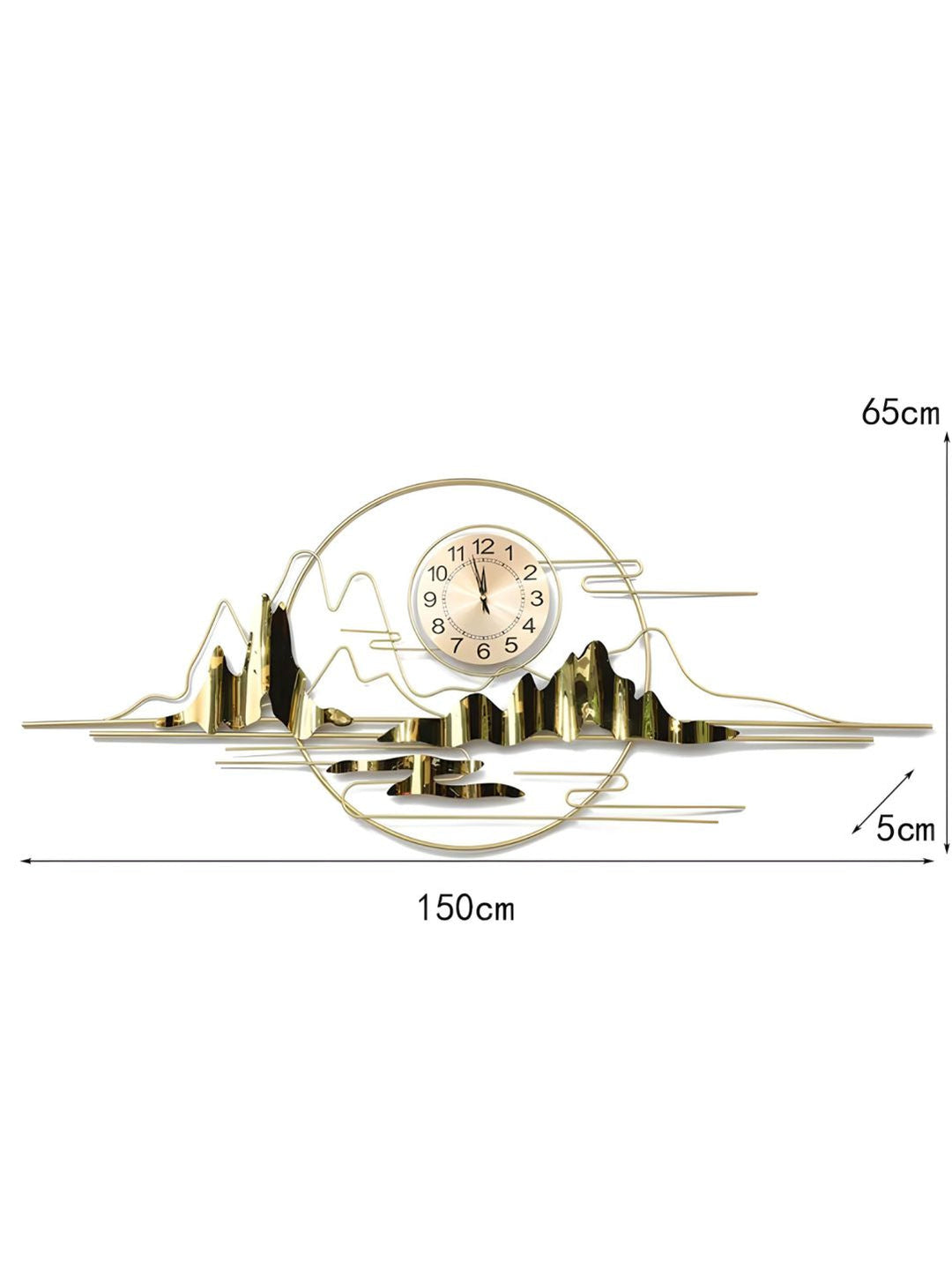 Abstract shaped wall clock
