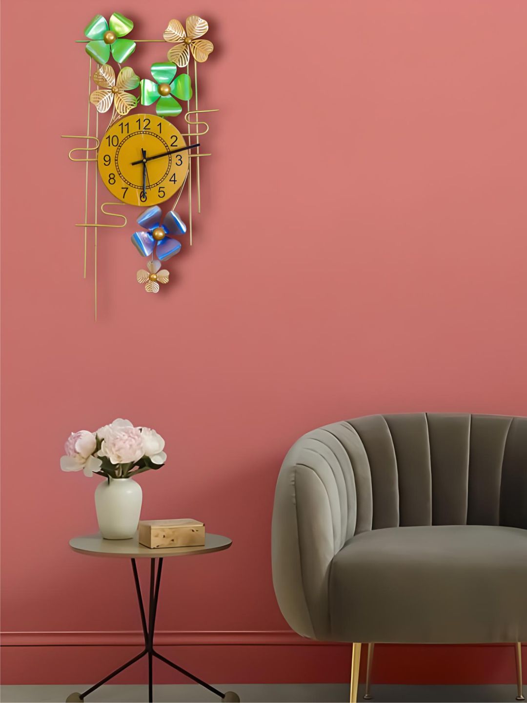 Abstract shaped wall clock