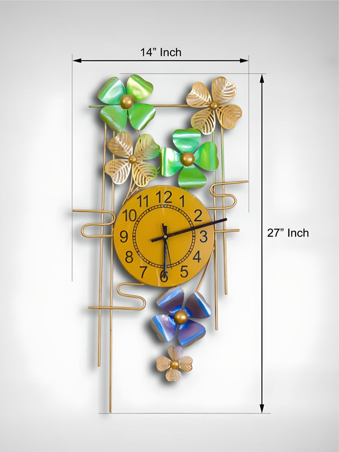 Abstract shaped wall clock