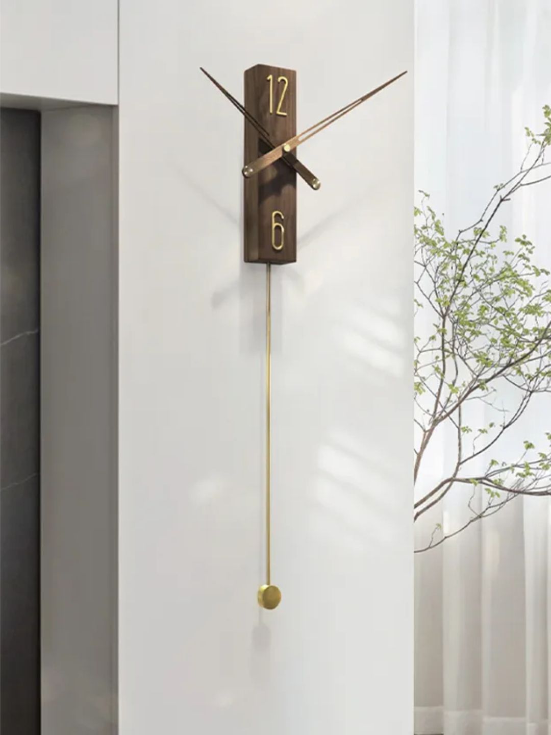 Abstract shaped wall clock