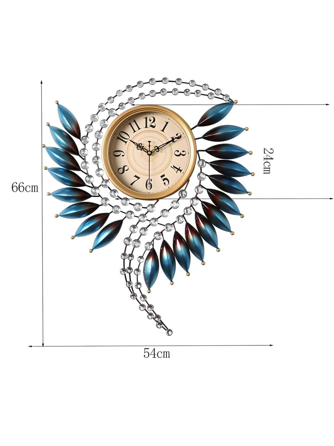 Abstract shaped wall clock