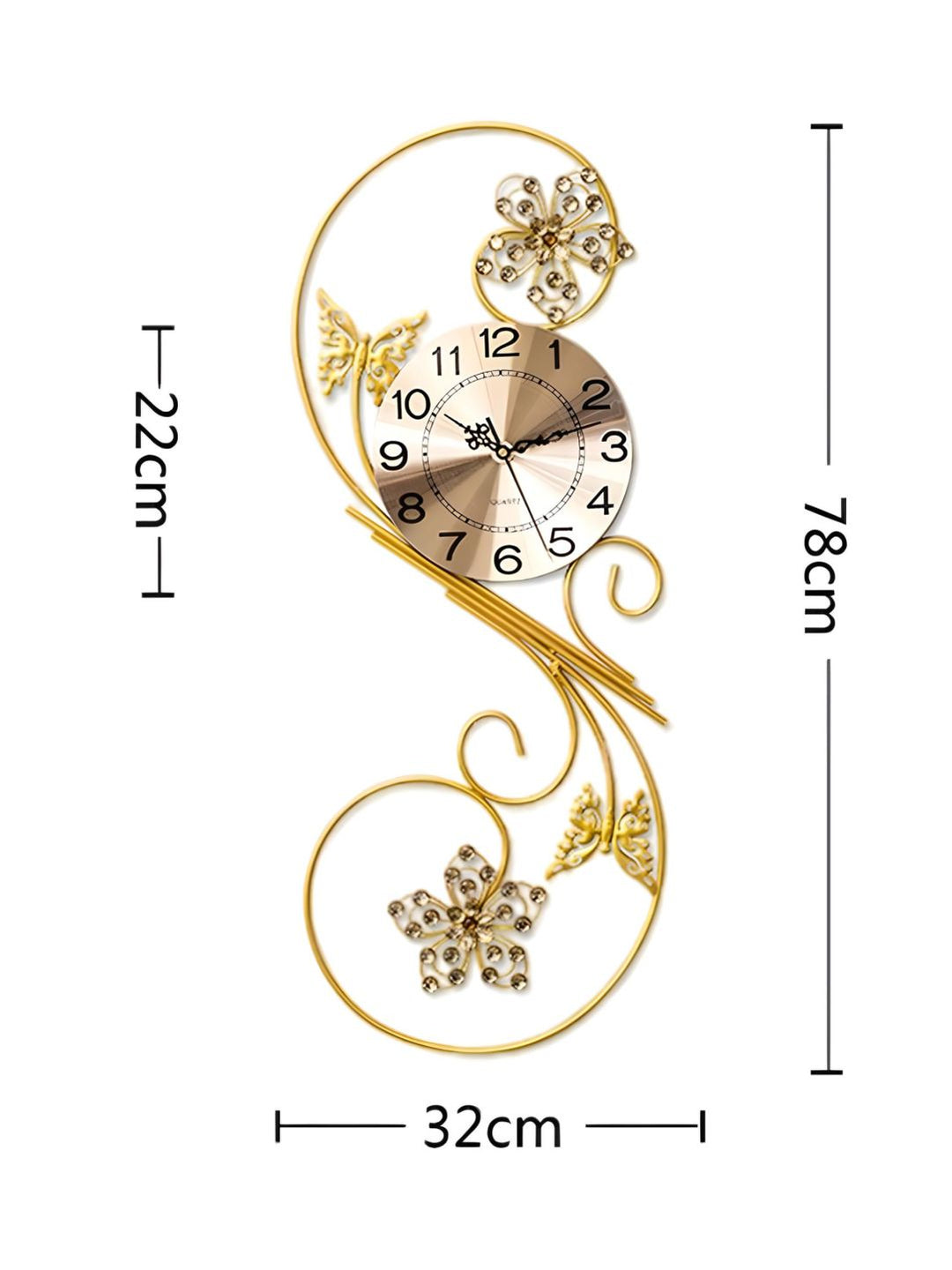 Abstract shaped wall clock