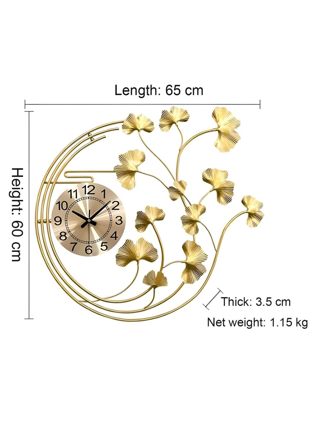 Abstract shaped wall clock
