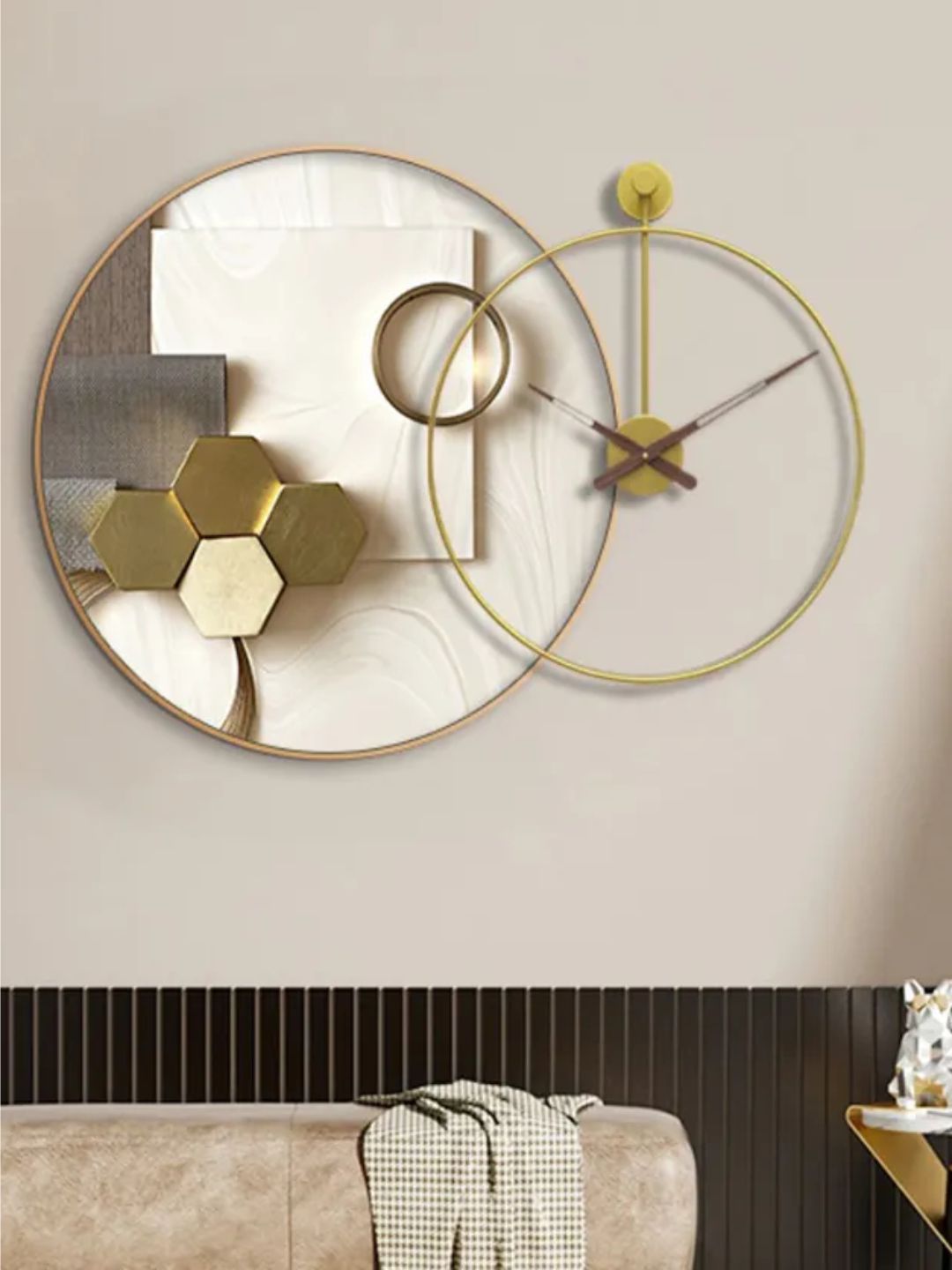 Abstract shaped wall clock