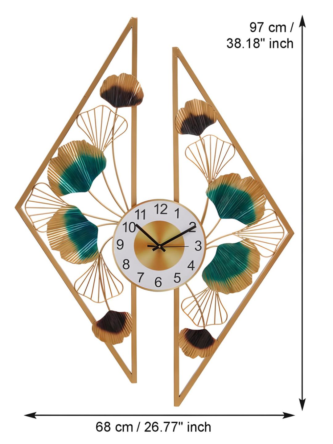 Abstract shaped wall clock