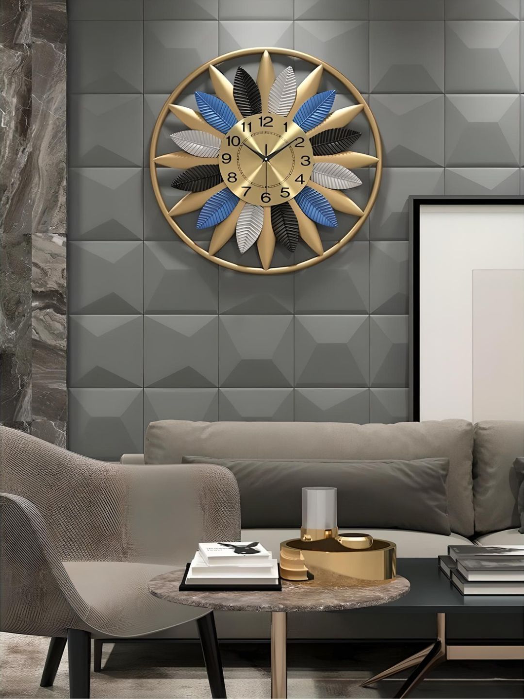 Abstract shaped wall clock