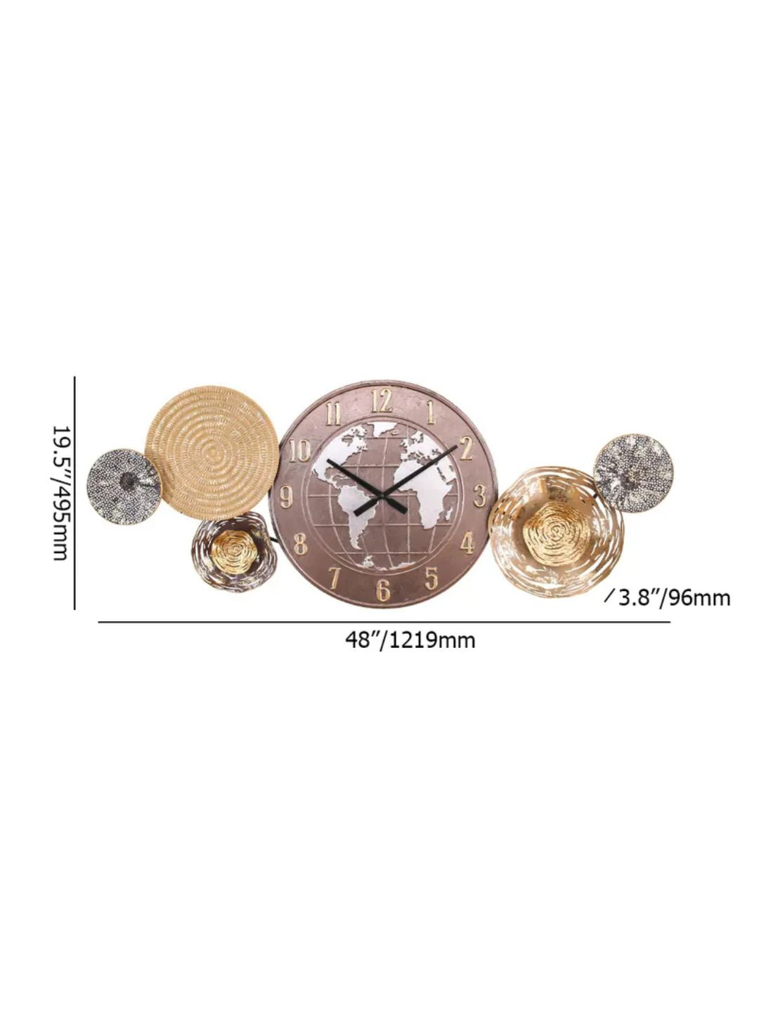 Abstract shaped wall clock