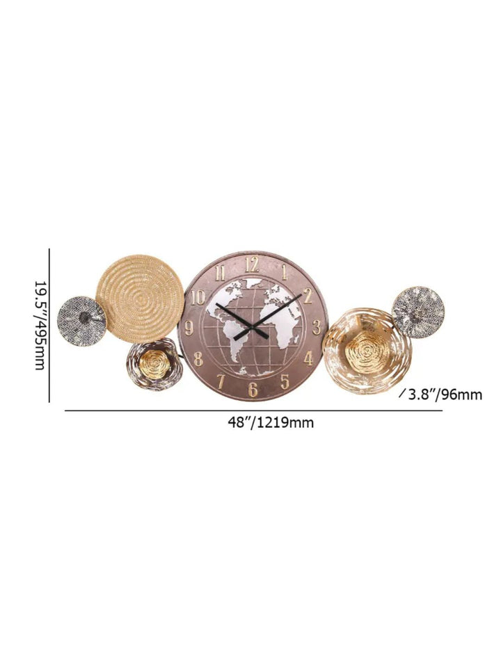 Abstract shaped wall clock