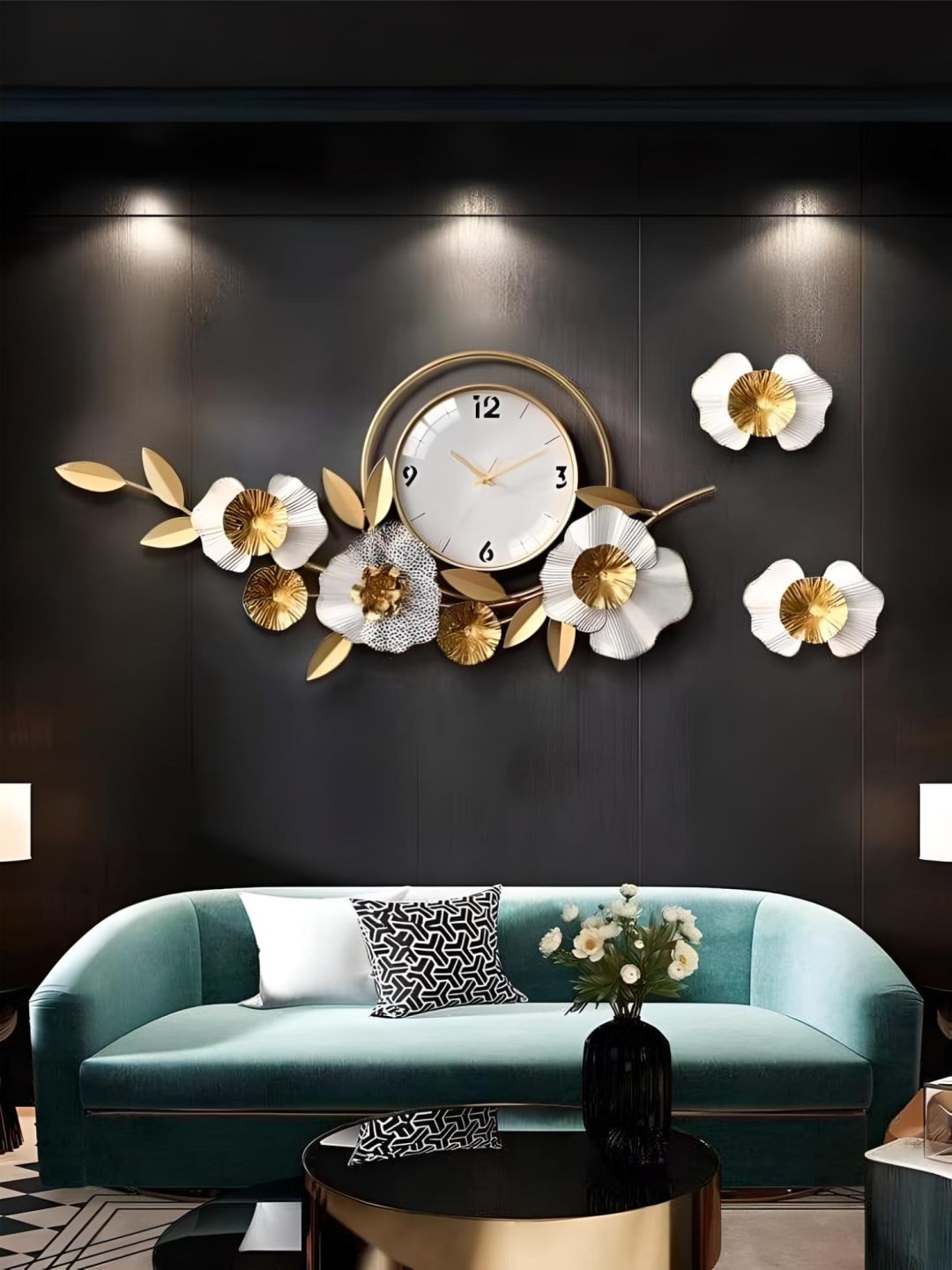 Abstract shaped wall clock