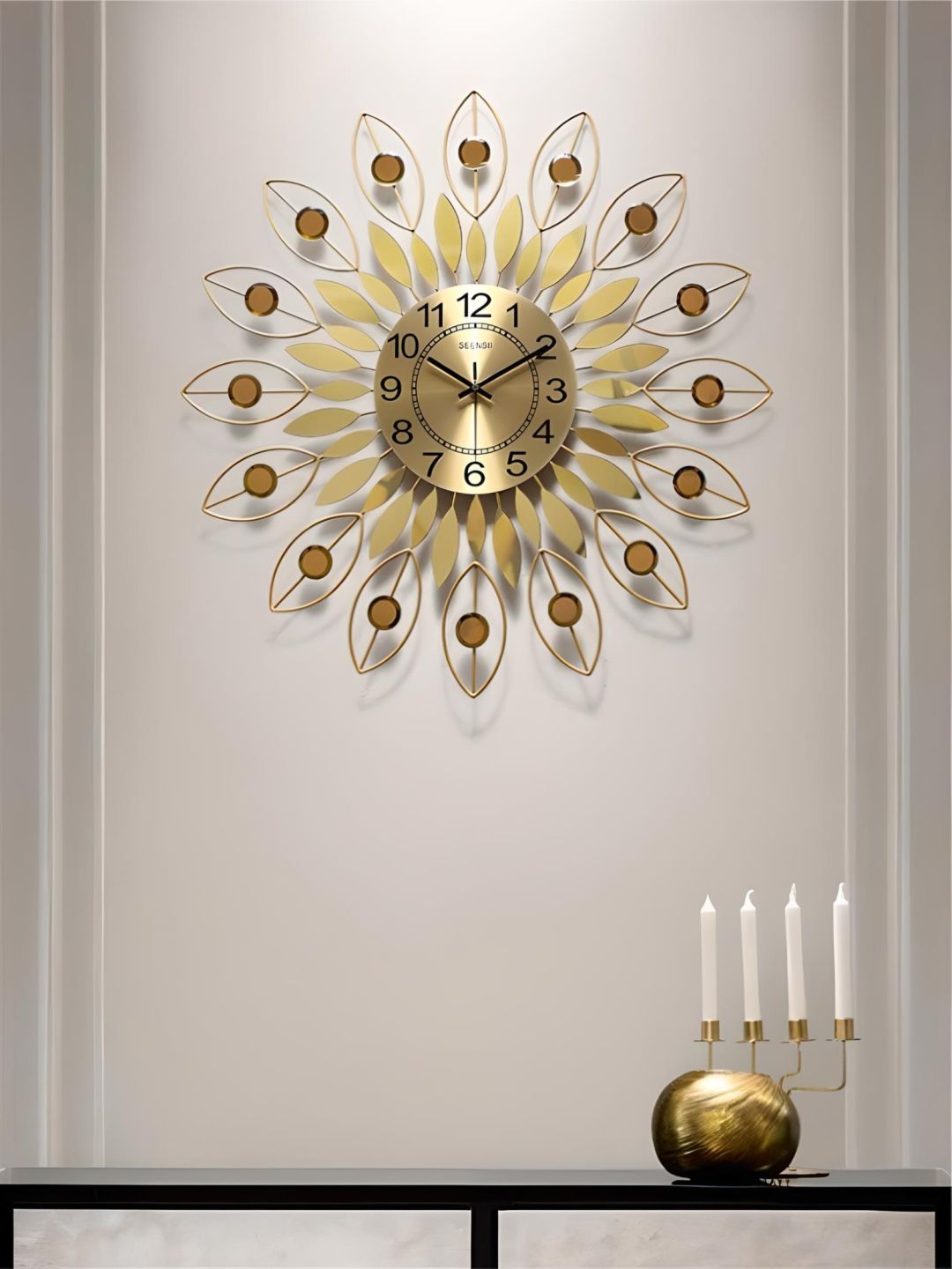 Abstract shaped wall clock