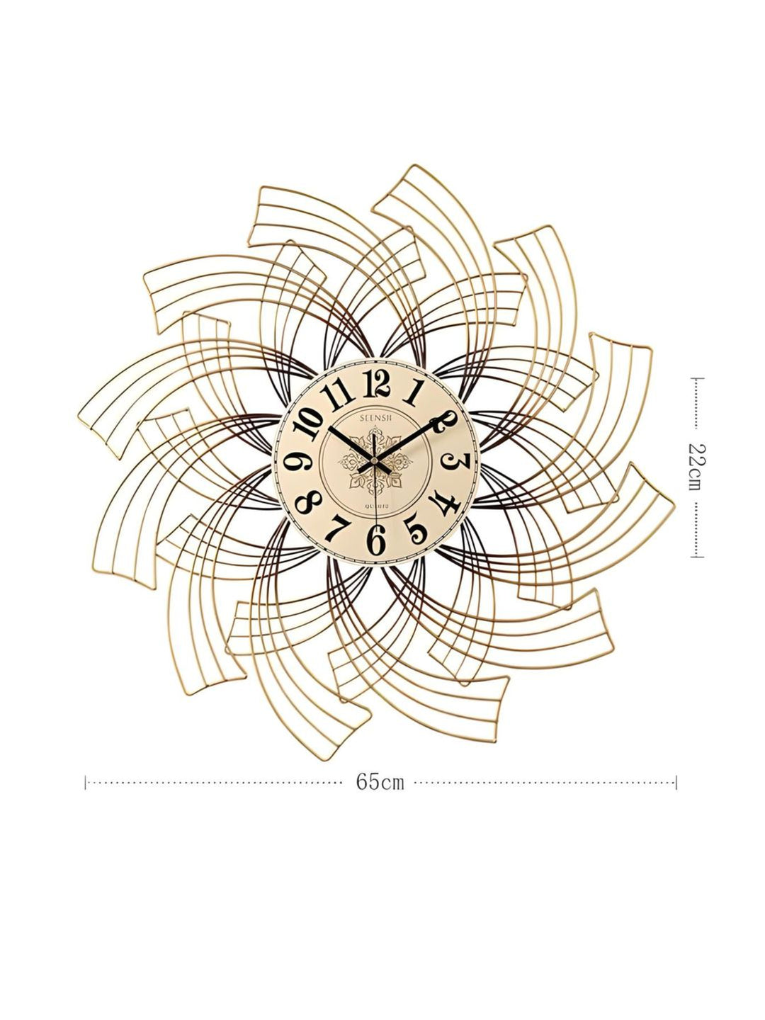 Abstract shaped wall clock