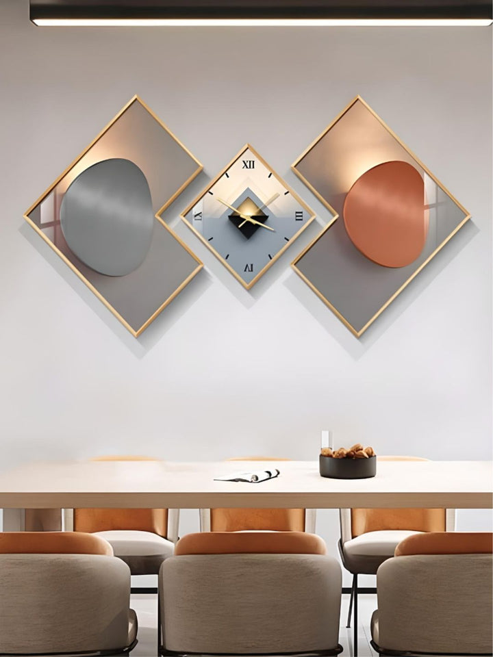 Abstract shaped wall clock