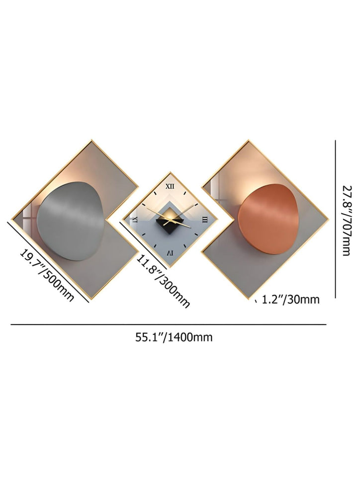 Abstract shaped wall clock