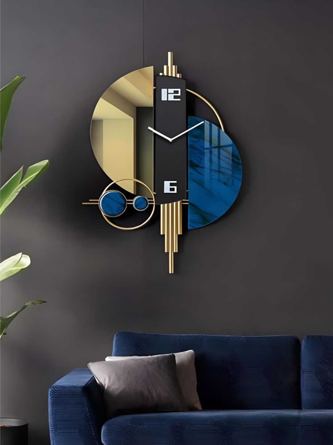 Abstract shaped wall clock