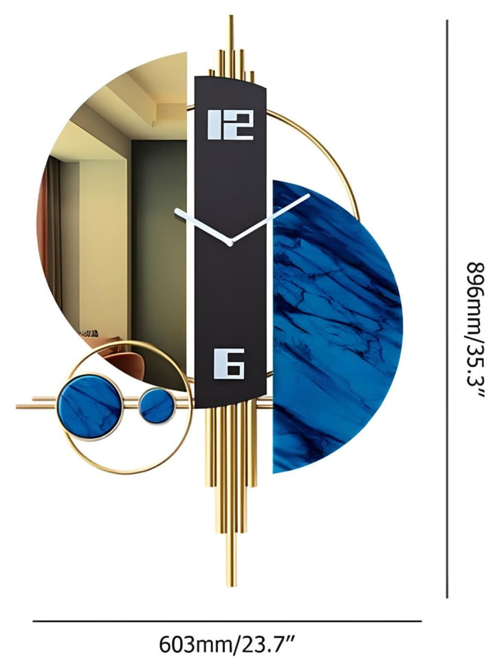 Abstract shaped wall clock