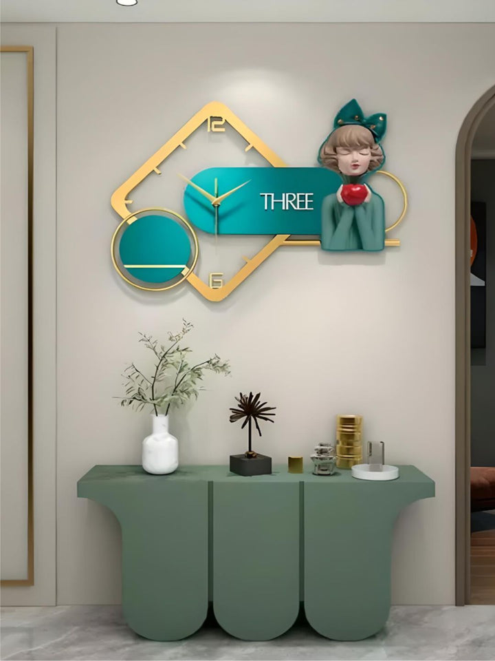 Abstract shaped wall clock